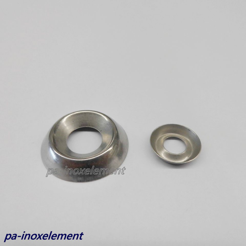 NF E 27-619 Rosetten Vollmet. gedr. Edelstahl A4 M5 200 St NF E 27-619 Rosetten Vollmet. gedr. Edelstahl A4 M5 200 St