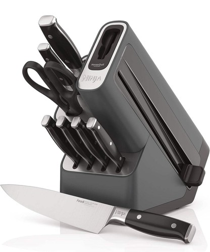 Ninja K32009 Foodi NeverDull Premium Messersystem, 9-teiliges Messerblock-Set mit