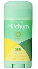 Mitchum Women Antiperspirant / Deodorant PURE FRESH Solid 2.7oz yellow /