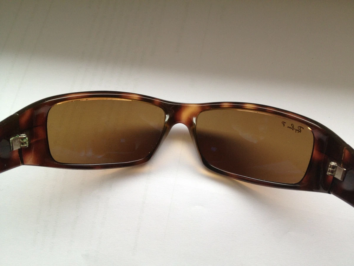 RAY BAN RB 4057 642/57 3P BROWN TORTOISE POLARIZED SUNGLASSES RARE ...