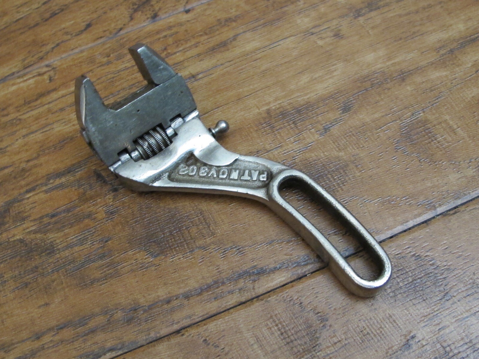 1908 Unusual/Rare Small 6"Old/Vtg“ELLIS”Any Angle Adjustable Wrench