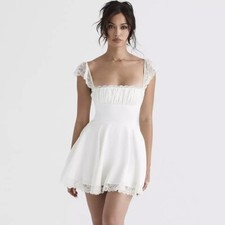 the white vintage mini dress