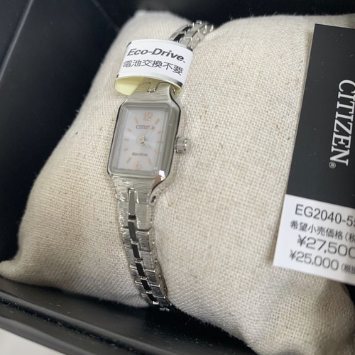 CITIZEN EG2040-55A Wrist watch Kii Eco Drive Silver SS Analog Women Unused - Picture 3 of 8