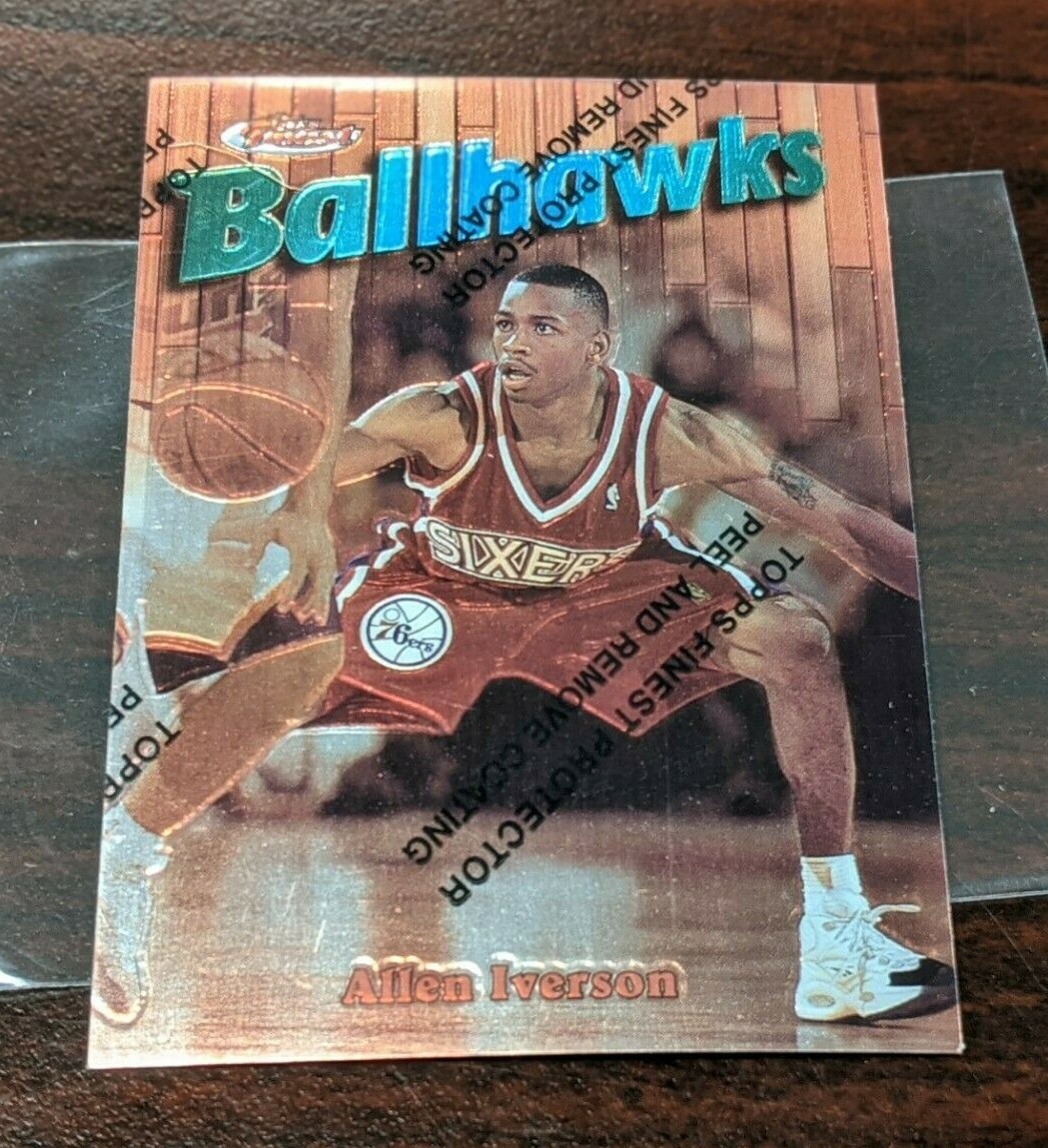 1997-98 Topps Finest Ballhawks 57/BH12 Allen Iverson !! | eBay