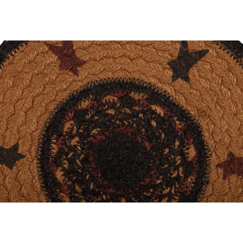 Heritage Farms Star YUTE TRIVET 8" País Negro Bronceado Granja Rústica - Imagen 3 de 3