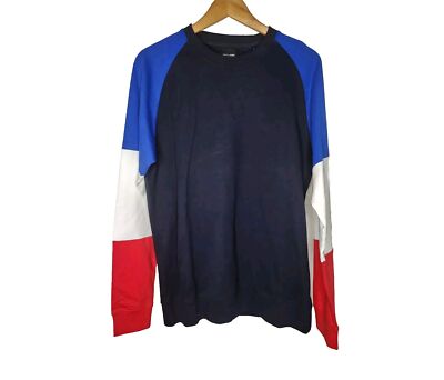 Only & Sons Onsben Colorblock Sweatshirt in Night Sky Size M New With Tags