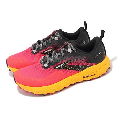 Brooks Cascadia 17 Diva Pink Black Lemon Chrome Women Running