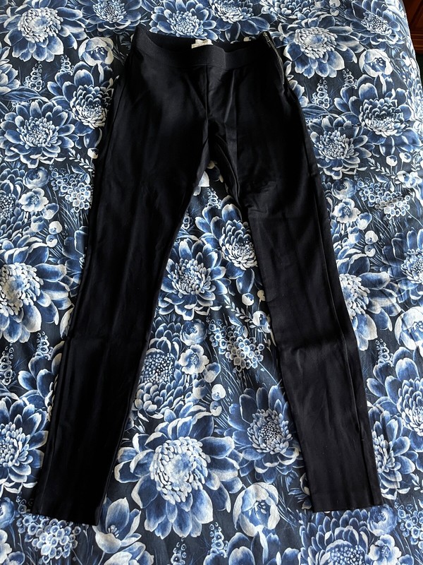 J.Crew Women's Gigi Pant with Side Zip in Ponte Black Size 2