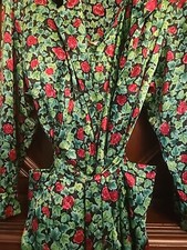Vintage VANITY FAIR Nightgown Robe shorts cami 4 peice Size Medium large EUC