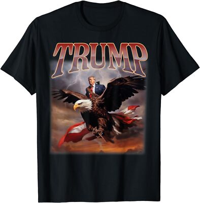 NEW LIMITED Trump Eagle USA President 2024 Take Americans Backs Maga T-Shirts