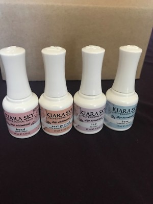 Kiara Sky Dip Powder Essentials Base, Top, Seal Protect, Bond 4pcs ON SALE