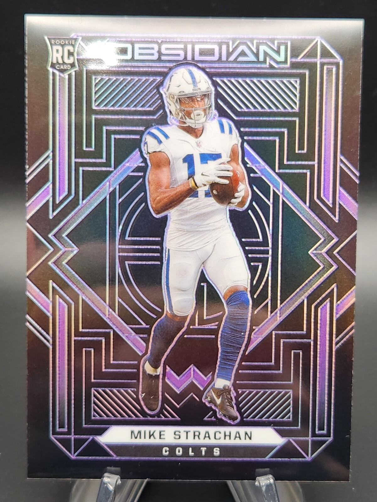 Mike Strachan Panini Obsidian #192 Electric Etch Purple