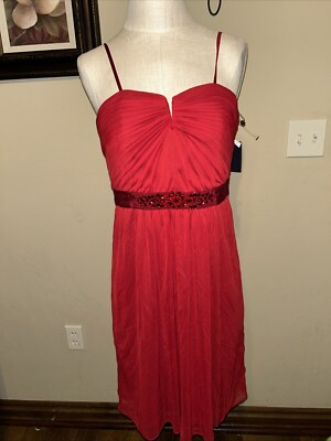 Adrianna Papell Prom Dress Gown Women's 8 Jeweled Beaded Strapless NWT  (A19) | eBay
