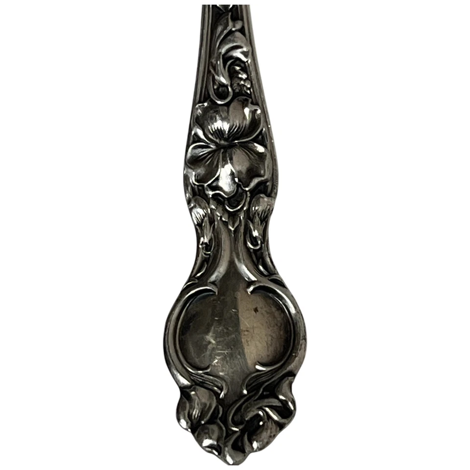 Antique Vintage Wallace Violet Sterling Silver Oyster Seafood Cocktail Fork  - Image 2 of 4