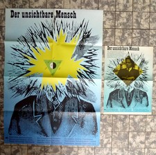 UNSICHTBARE MENSCH A1 +A3-FILMPOSTER DDR East-Geman 1-Sheet �86 Fantasy / SCI-FI
