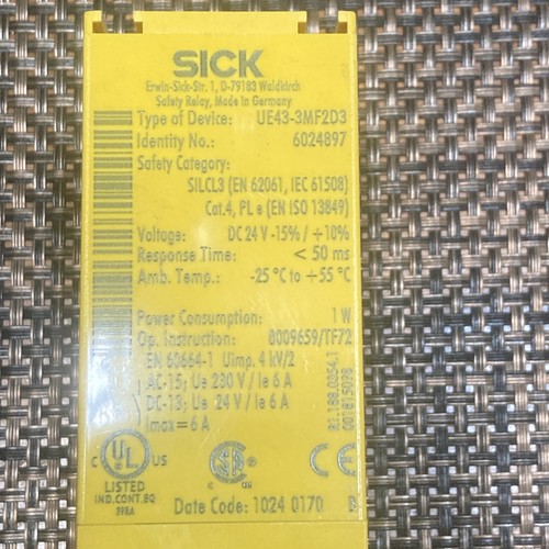 🇺🇸SICK UE43-3MF2D3 6024897 24VDC SAFETY RELAY - Picture 3 of 5