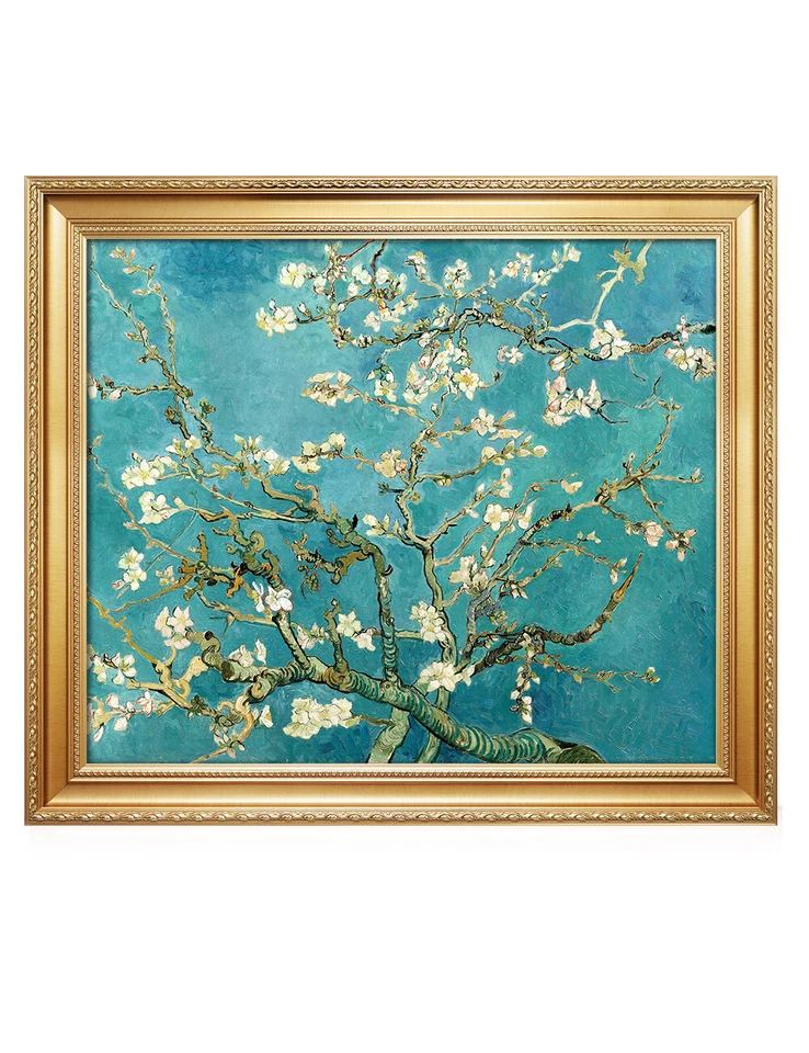 Impresión de arte de pared en lienzo con impresiones de giclee de árbol en flor de almendro de Vicent van Gogh Foto 4 de 4
