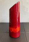 Poole Pottery 29cm Vase Hand Painted In High Gloss Abstract Volcano Living Glaze