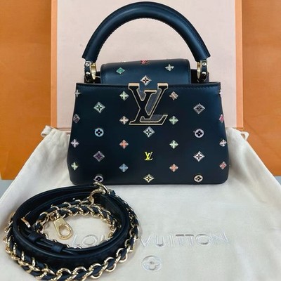 Louis Vuitton Takashi Murakami Capucines MINI black M27637 Genuine