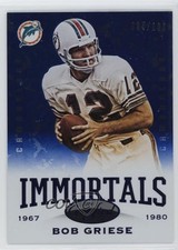 2014 Certified Hot Box Blue Camo 35/100 Bob Griese #178 HOF 0i1b