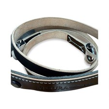 CURA Leather Cordovan Camera Strap with Shoulder Pad Used Stylish Durable Japan