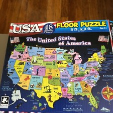 United States of America Floor Puzzle 48 Jumbo Pieces Age 3 Up