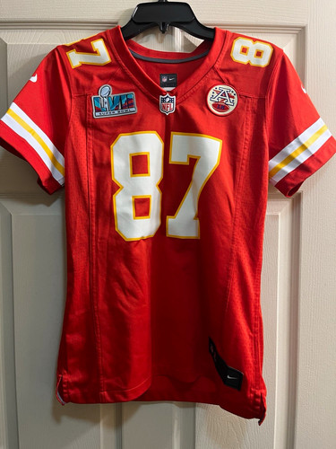 Nike Kansas City Chiefs Travis Kelce #87 Men's S NFL Jersey Red Super Bowl LVII