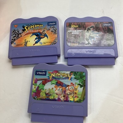 VTech V.Smile Learning System Game Cartridges Marvel DC Comics Lot Of 3