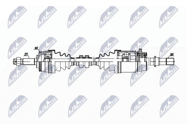 Antriebswelle NTY NPW-NS-157 FüR Nissan Primera Hatchback P12 Traveller WP12 Dci-image