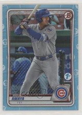 2020 Bowman Draft 1st Edition Sky Blue Foil Miguel Amaya #BD-80 1s3