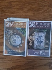 lot of 2 plum street samplers crosstitch
