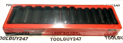 #ad SNAP ON TOOLS 13 Pc 6 Point Deep Impact Socket Set 1 2quot; 313SIMA 1 2 1 1 4 SAE $419.95