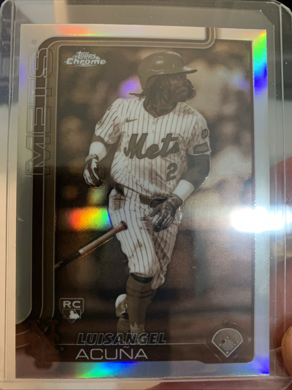 2025 Topps Chrome - Luisangel Acuna #56 Sepia Refractor (RC)
