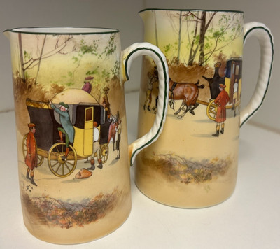 Royal Doulton Serie Ware Coaching Days Krüge höchste 17,5 cm