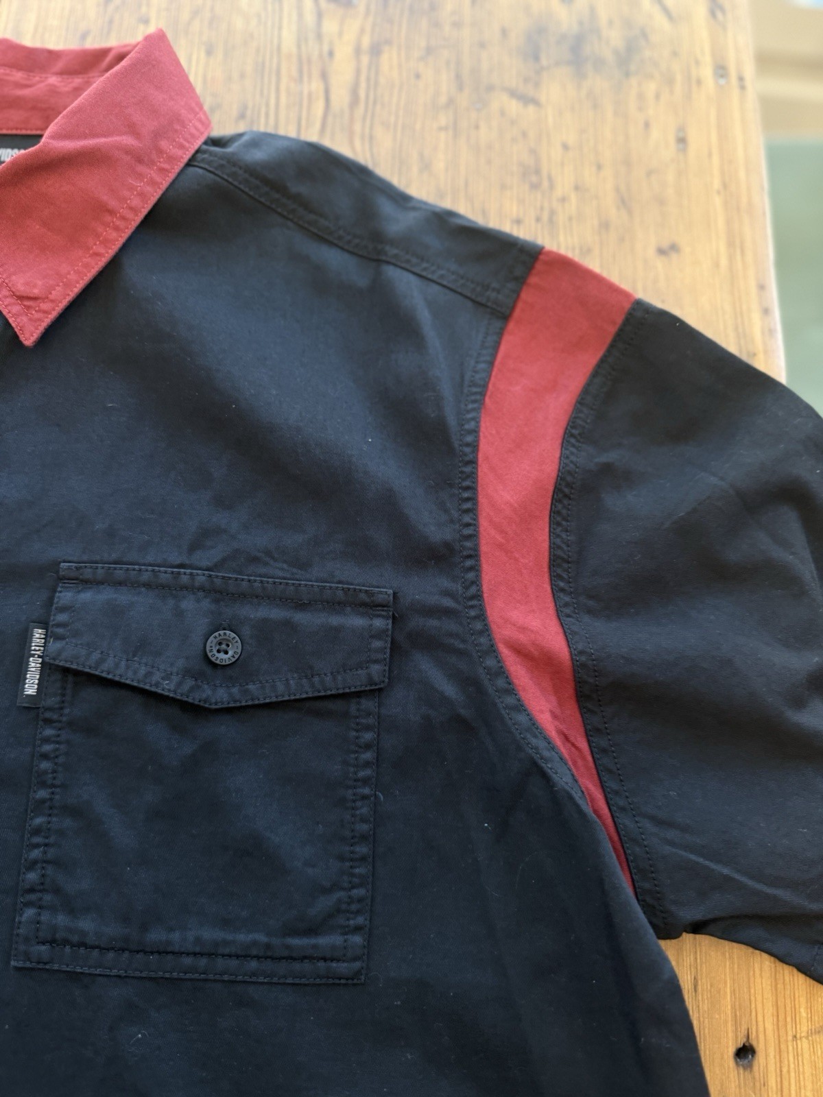 Harley Davidson Performance Mechanic Button Down … - image 5