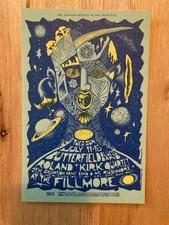 BUTTERFIELD ROLAND KIRK Mt Rushmore July 1967 Fillmore SF postcard BG72 orig