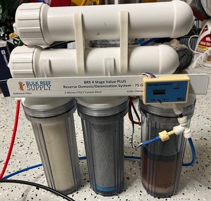 Bulk Reef Supply 4 Stage Value Plus 75 GPD RO/DI Reverse Osmosis Deionization...