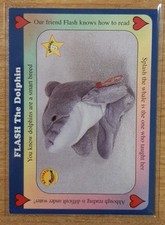 1998 WEST HIGHLAND BEANIE BABIES FLASH THE DOLPHIN #3 TY USA