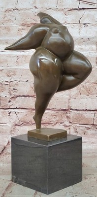VINTAGE ABSTRACT MODERN ART CAST BRONZE STATUE SCULPTURE HOT CAST FIGURINE SALE
