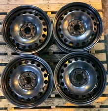 SET 4 CERCHI IN FERRO 5 FORI DA 15" POLO VI FABIA PJ NJ IBIZA 6F AUDI A1 8X GB 