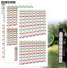AOLAMEGS Archery Sight Tape, Weatherproof Bow Sight Tapes and Calibration Tapes,