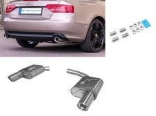 Fox Duplex Sportauspuff Audi A5 quattro B8 Coupe V6 TDI 1x100mm rund eingerollt