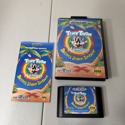 Tiny Toon Adventures: Buster's Hidden Treasure (Sega Genesis, 1993) COMPLETE