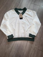 BNWT Nike Sportswear Essential Loose UV Woven V-Neck Top Sail Green S