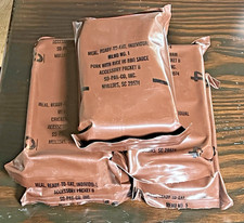 Vintage Military MRE Lot Of 5 Meal Ready To Eat Lot 1238 Date 8-1994 Sealed