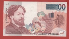 BELGIUM  100 FRANCS  ( 1995-2001 )  PICK # 147  UNC.