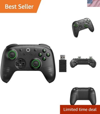 Transparent Black Dual Compatibility Wireless Controller - 1000Hz Gaming Power
