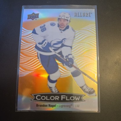 Brandon Hagel Tampa Bay Lightning 2425 Colorflow gelb grün Allure Hockeykarte