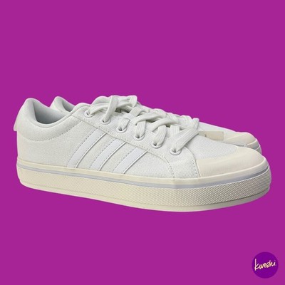 Adidas Damen Bravada 2.0 Plateau Sneaker, Canvas, weiß, UK 5 | EU 38