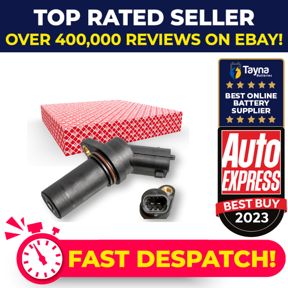 RPM / Crankshaft Sensor fits FIAT DUCATO 244, 250 2.3D 2001 on 504129943 Febi